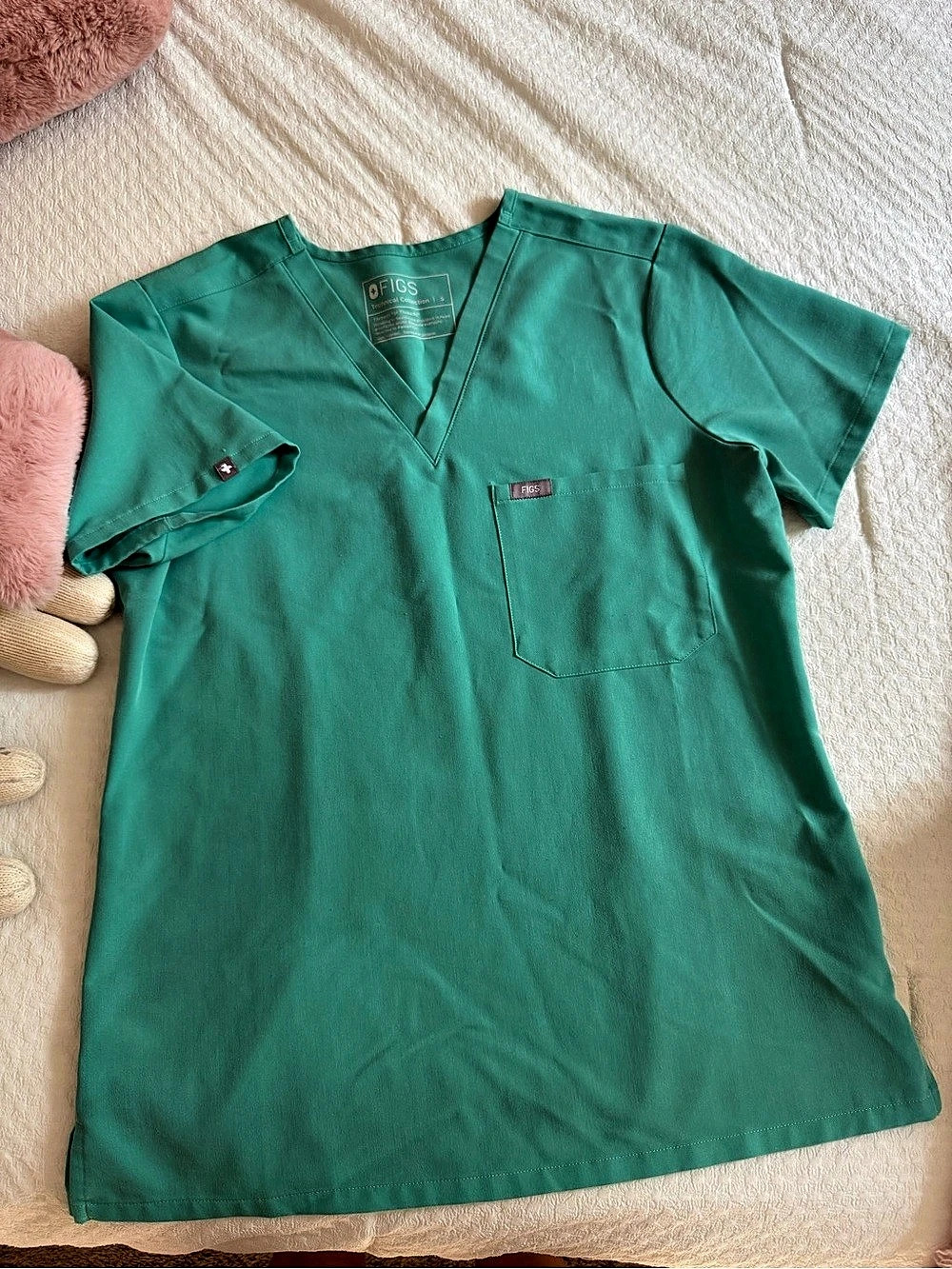 FIGS Catarina Scrub Top Green Size XS
